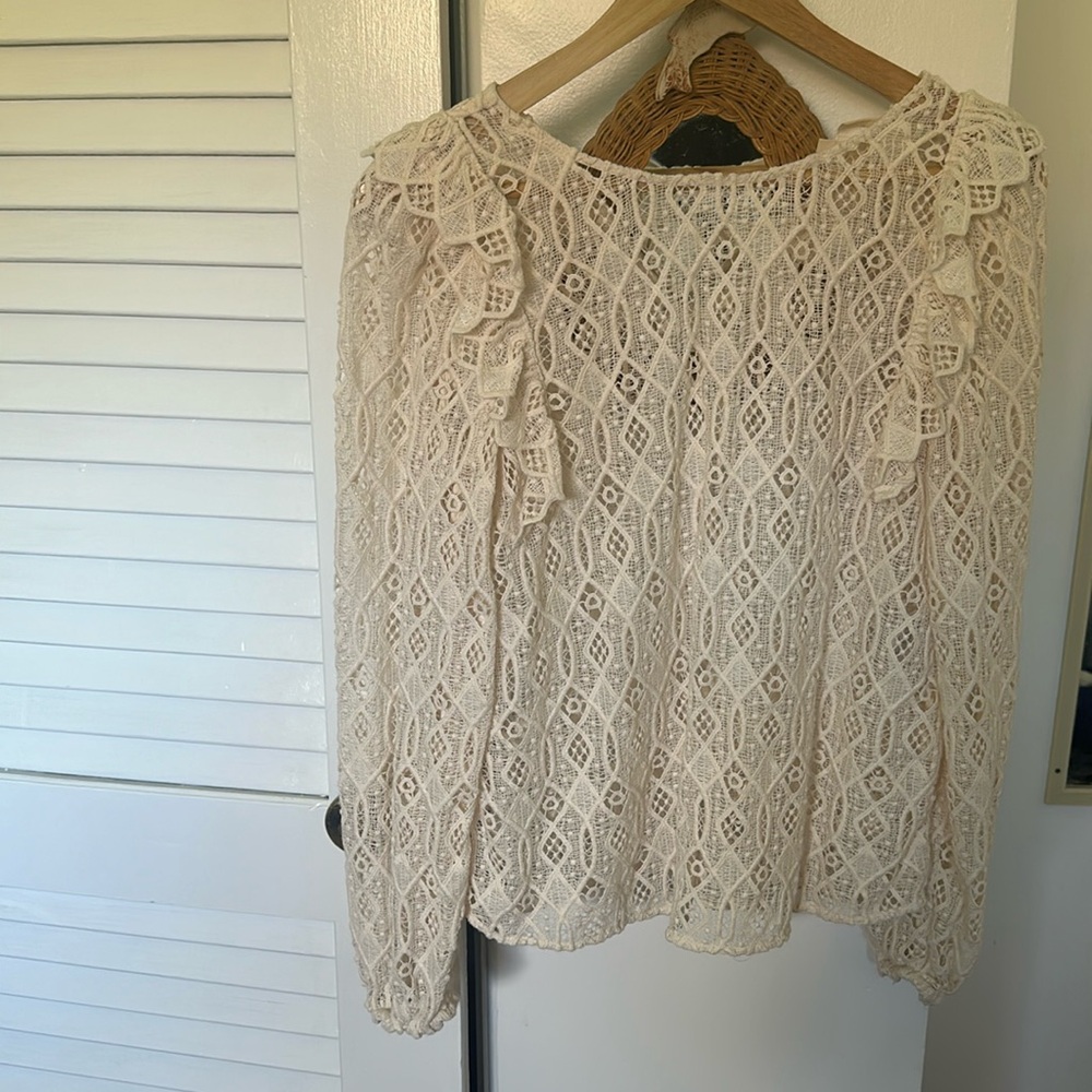 Sezane lace blouse